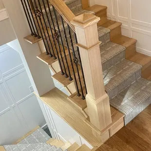 Carpet Stair Runner - custom size and installation.