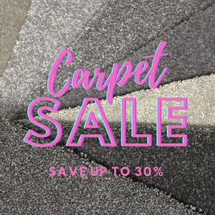 Perfect time to update that old dirty carpet! We have a carpet and installation SALE going on. Save up to 30%