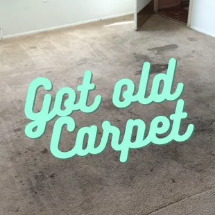It&apos;s time to update that old dirty carpet. Contact us for a free estimate.