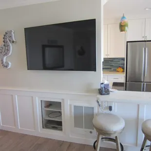 A Big Flat Screen H.D.T.V. To Watch Your Favorite Shows.