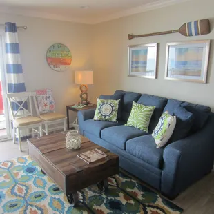 The Beach is Right Out Your Living Room Patio.