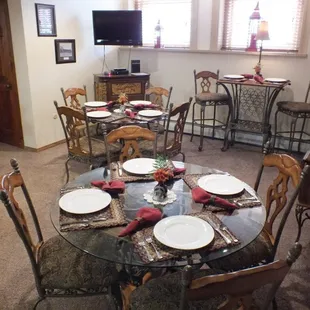 Breakfast Room where we serve a full complimentary breakfast to our guests.