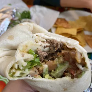 Mejor Carne Desebrada Burrito ( Shredded Beef)