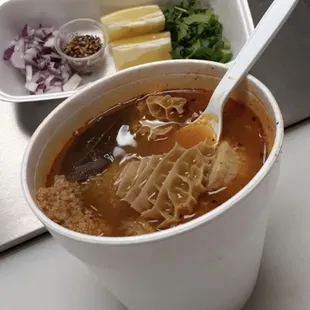 Delicious homemade Menudo. Saturday and Sundays