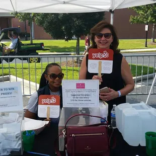 Collierville beer festival, the yelp tent.