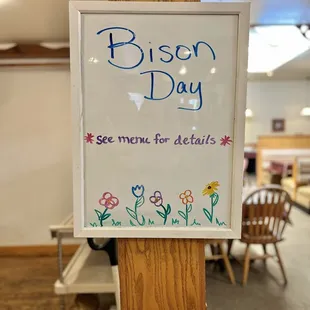 Bison Day is Thursday
