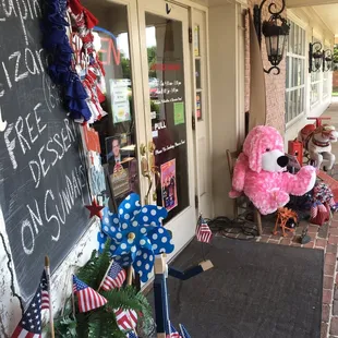 the front of the store