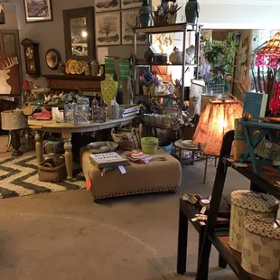 a variety of antiques