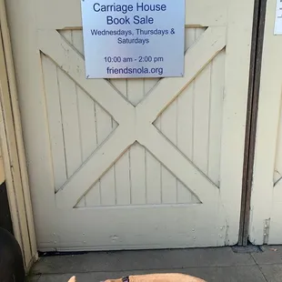 Wednesdays Thursdays and Saturdays 10 AM to 2 PM Best book sale in town!