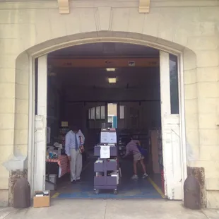 Entrance to Carriage House Book Shop.