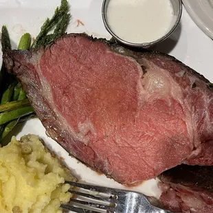 Scrumptious, prime rib of beef.