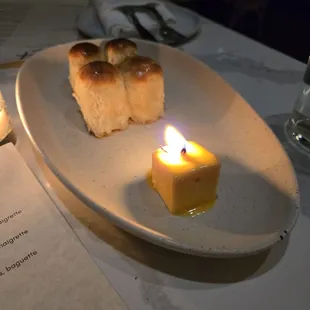 Bread and cheese they serve