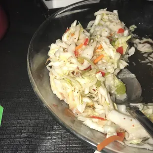 Cole slaw (Vinegar based)