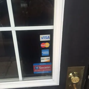 They do take credit cards.