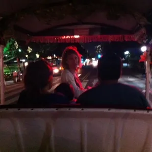 Robin gives us and others a tour of the French Quarter with her mule Aretha Franklin.