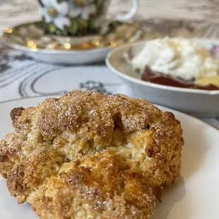 a sconette on a plate