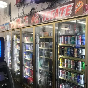 a vending machine in a store