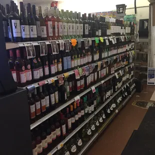 Great selection of wines
