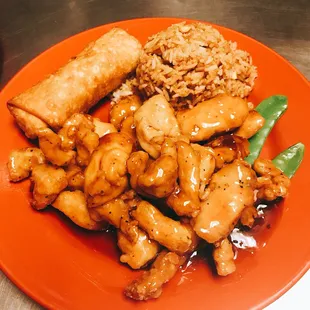 Orange chicken.