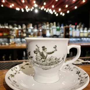 a cup and saucer