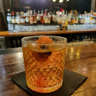 Smoked old fashioned
