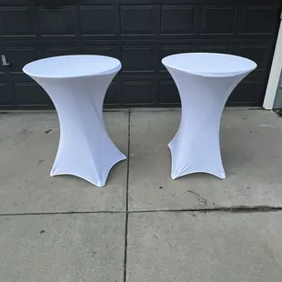 Bar height cocktail/bistro tables available.