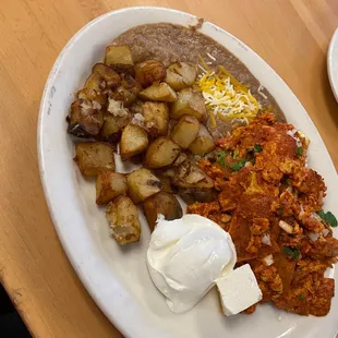 Chipotle chilaquiles.