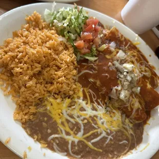 Chicken enchiladas