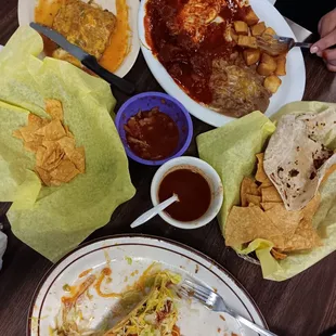Eating some delicious authentic Mexican food