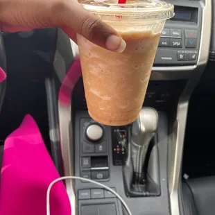 Caramel Frappuccino.. it never looks or taste the same when I order it. Still good though