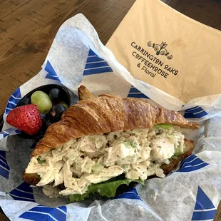 a chicken salad sandwich