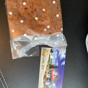 Warm brownie for later