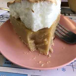 Butterscotch pie. Sorry took a bite before photo.