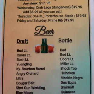 Specials at a special place