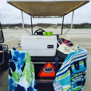 You can carry your cooler, music, toys, all your beach stuff where ever you want to go, park &amp; enjoy! LOVE!!! :))