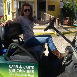 Rockin the cart @ Cars &amp; Carts ;)