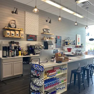 a variety of coffees and beverages