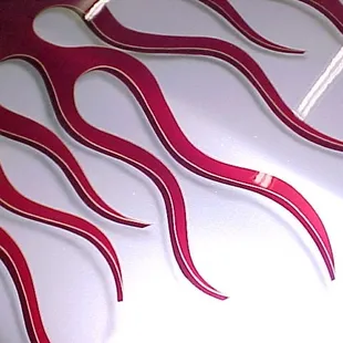 3D flames floating with  shadows