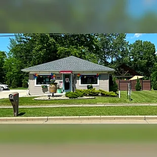 the front of a house