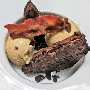04/22/23 BOURBON FUDGE BROWNIE - Brown Butter Bacon Ice Cream