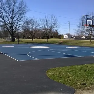 full court basketball near the entrance