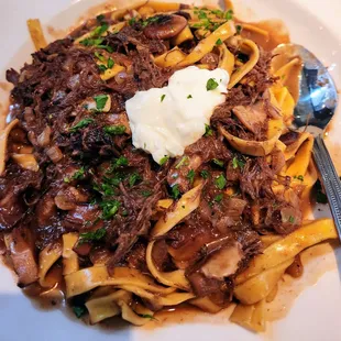 Beef Stroganoff Fettuccine