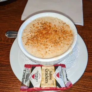 Cup of cream of crab