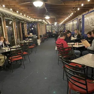 people sitting at tables