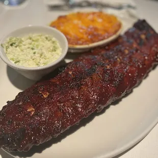Full slab with au gratin and coleslaw