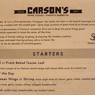 Menu Sept 2022