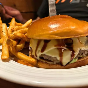 Bacon Jam and Swiss Burger