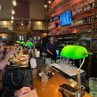 customers at the bar