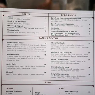 cocktail menu, 9-17-2023