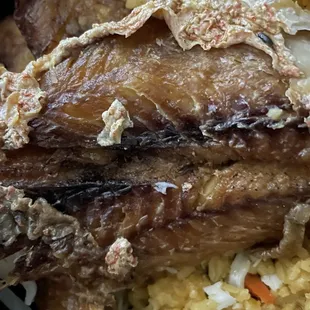 Bone dry Fried Fish from the Large Fried Fish Meal